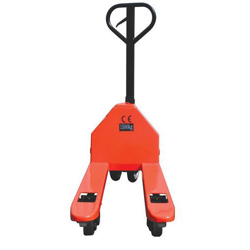 Transpalette manuel court - fourche longueur 800 mm - Capacité 1500 kg Transpalette manuel court - fourche longueur 800 mm - Capacité 1500 kg