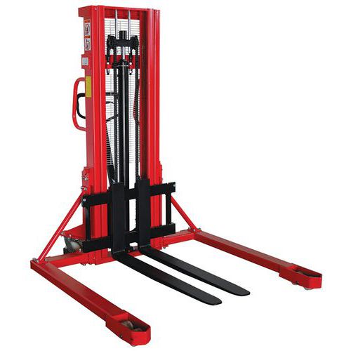 Stapelaar handmatig met framebalken 1000 kg Stapelaar handmatig met framebalken 1000 kg