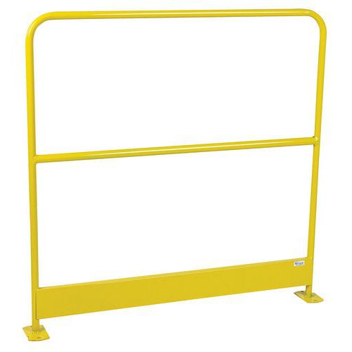 Veiligheidshek met plint - Geel RAL 1023 Veiligheidshek met plint - Geel RAL 1023
