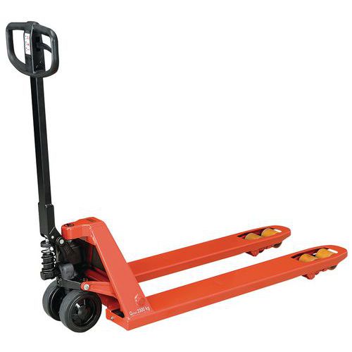 Handmatige palletwagen Silence Quicklift - Met vorklengte 1150 mm - Hefvermogen 2300 kg Handmatige palletwagen Silence Quicklift - Met vorklengte 1150 mm - Hefvermogen 2300 kg
