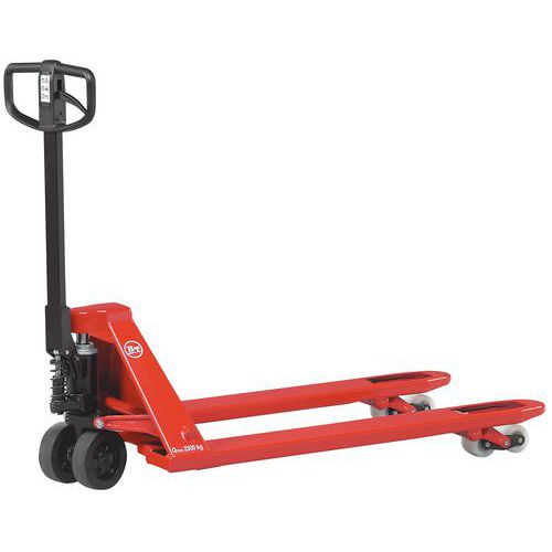 Transpalette manuel Toyota 2300 kg avec frein parking - Fourche 1220 mm Transpalette manuel Toyota 2300 kg avec frein parking - Fourche 1220 mm