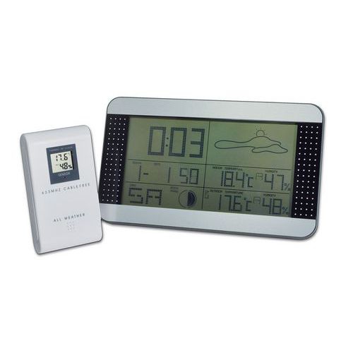 Horloge murale numérique XL avec station météo