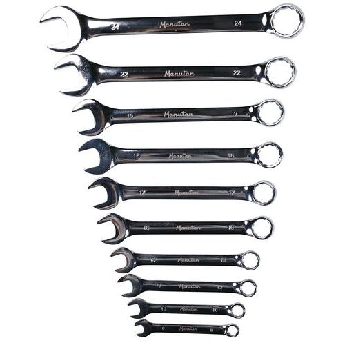 Set van 10 combinatiesleutels - Manutan Expert Set van 10 combinatiesleutels - Manutan Expert