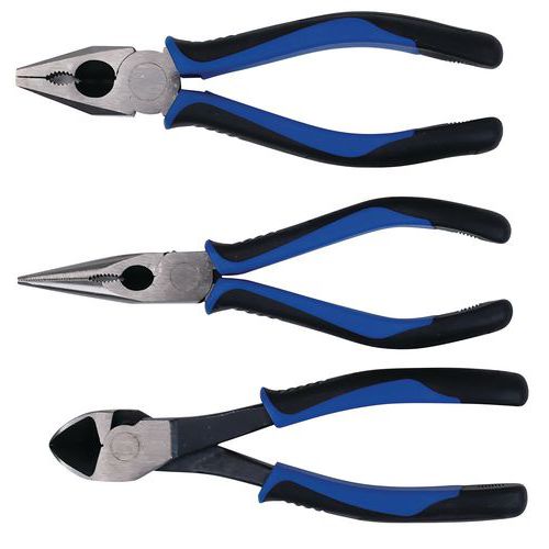 Set van 3 tangen met poten van twee materialen - Manutan Expert Set van 3 tangen met poten van twee materialen - Manutan Expert