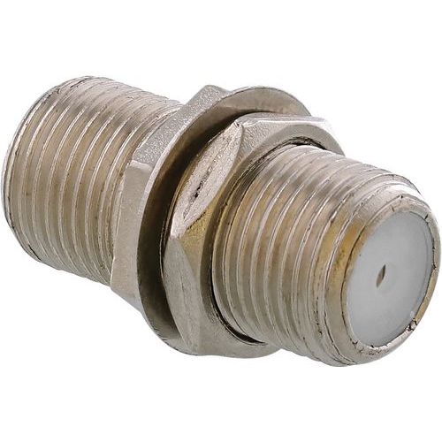 Koppelstuk F-connector vrouw naar vrouw - T'nB Koppelstuk F-connector vrouw naar vrouw - T'nB