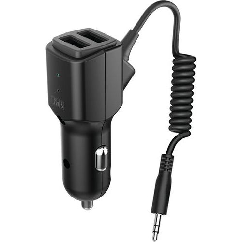Chargeur allume cigares 2 ports USB-A avec recepteur Bluetooth - TNB Chargeur allume cigares 2 ports USB-A avec recepteur Bluetooth - TNB