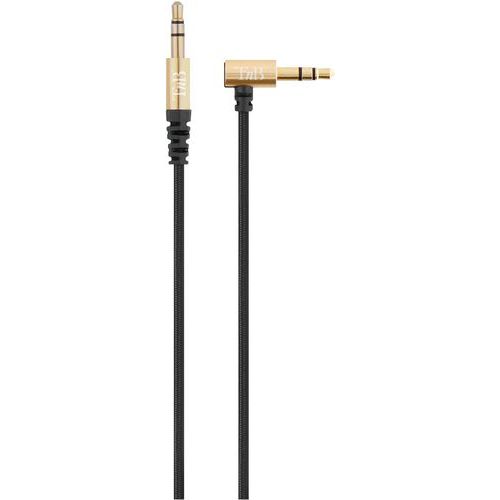 Kabel haaks jack 3,5 mm mannelijk naar jack 3,5 mm mannelijk - T'nB Kabel haaks jack 3,5 mm mannelijk naar jack 3,5 mm mannelijk - T'nB
