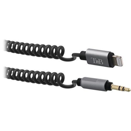 Lightning kabel gedraaid naar jack 3,5 mm - T'nB Lightning kabel gedraaid naar jack 3,5 mm - T'nB