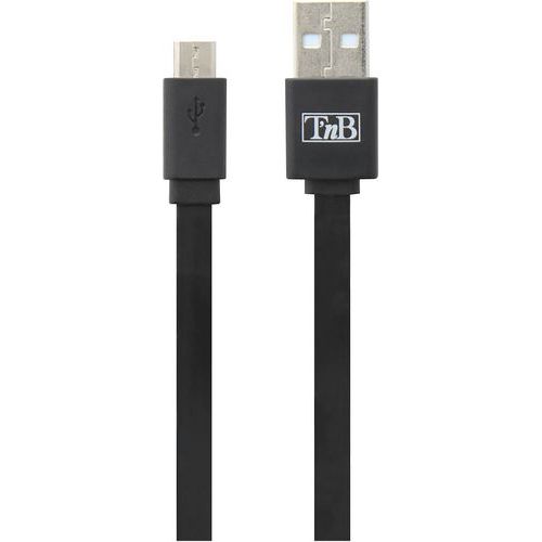 USB plat naar kabel micro USB - T'nB USB plat naar kabel micro USB - T'nB