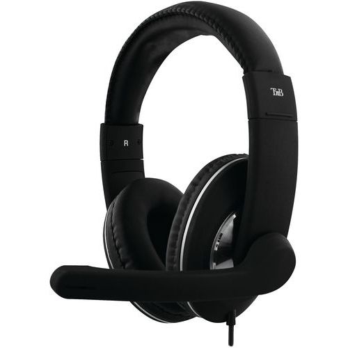 Headset met microfoon bedraad multimedia HS-500 - T'nB Headset met microfoon bedraad multimedia HS-500 - T'nB