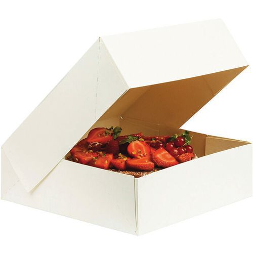Boîte à savarin en carton blanc - Lot de 25 - Matfer Flo Boîte à savarin en carton blanc - Lot de 25 - Matfer Flo
