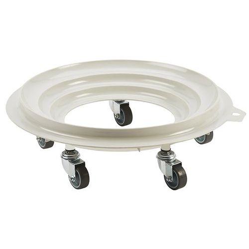 Socle rouleur rond 5 roues silence pivotantes - Gilac Socle rouleur rond 5 roues silence pivotantes - Gilac