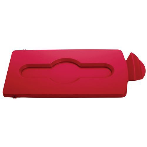 Deksel gesloten voor Slim Jim Recyclingstation_Rubbermaid Deksel gesloten voor Slim Jim Recyclingstation_Rubbermaid
