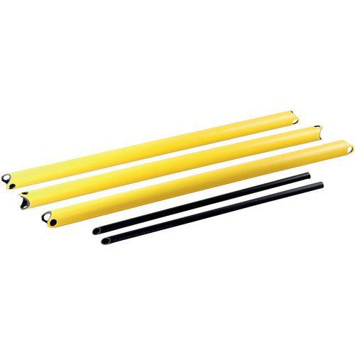Ligger buisvormig voor modulair flexibel hek Delta 3 stuks - D-flexx