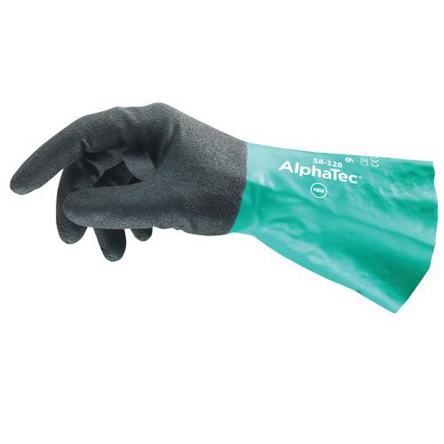Ergonomische nitrilhandschoenen AlphaTec® 58-128 - Set van 144 - Ansell Ergonomische nitrilhandschoenen AlphaTec® 58-128 - Set van 144 - Ansell