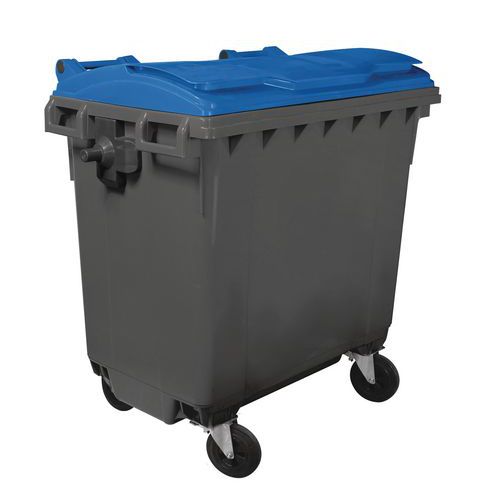 Afvalcontainer met 4 wielen - 770 l - Mobil Plastic Afvalcontainer met 4 wielen - 770 l - Mobil Plastic