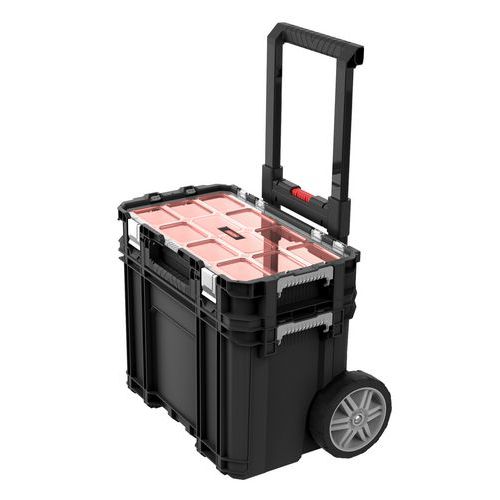 Mallette à outils mobile avec organiseur en plastique Mallette à outils mobile avec organiseur en plastique