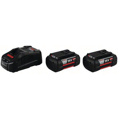 Accu Starterset 2X GBA 36V 6.0Ah + lader GAL 3680 - Bosch Accu Starterset 2X GBA 36V 6.0Ah + lader GAL 3680 - Bosch
