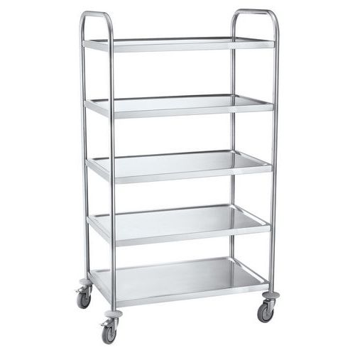 Chariot en Inox - 5 plateformes Chariot en Inox - 5 plateformes