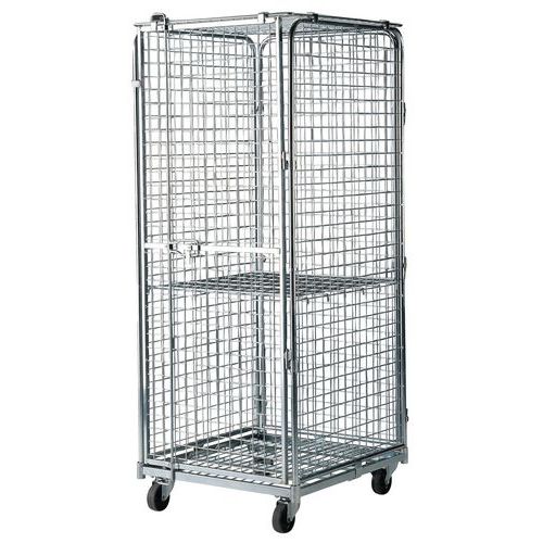 Antidiefstal rolcontainer RRS184 - Stalen basis - Draagvermogen 400 kg Antidiefstal rolcontainer RRS184 - Stalen basis - Draagvermogen 400 kg
