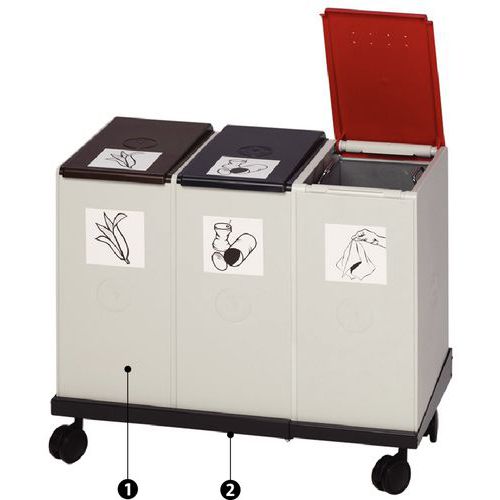 1 - 3 elementen2 - wagen 1 - 3 elementen2 - wagen