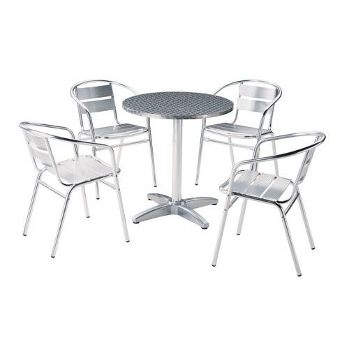 Ensemble de bistrot - Aluminium