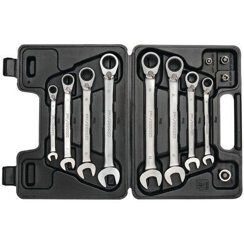 Ringratelsteeksleutelset 12-delig R07203012 - GedoreRed Ringratelsteeksleutelset 12-delig R07203012 - GedoreRed