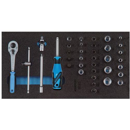 Dopsleutelset 1/4 in 1/3 Check-Tool-module 1500CT1-20 - Gedore Dopsleutelset 1/4 in 1/3 Check-Tool-module 1500CT1-20 - Gedore