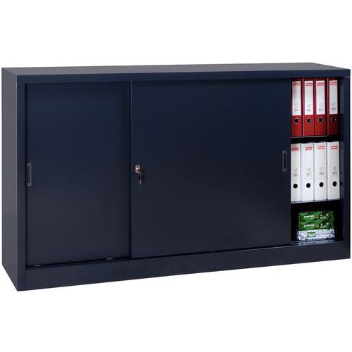 Te monteren schuifdeurkast - laag - breedte 160 cm - Manutan Expert Te monteren schuifdeurkast - laag - breedte 160 cm - Manutan Expert