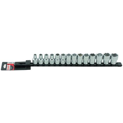 Racks de douilles 1/2'' 14 pièces - Mob Racks de douilles 1/2'' 14 pièces - Mob