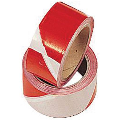Ruban de signalisation, rouge et blanc en polyéthylène - Mondelin Ruban de signalisation, rouge et blanc en polyéthylène - Mondelin