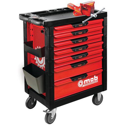 Servante Proliner 7 tiroirs étau et accessoires - Mob Servante Proliner 7 tiroirs étau et accessoires - Mob