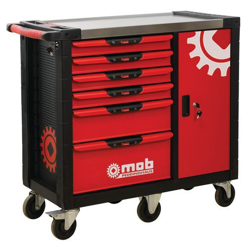 Servante Xliner avec armoire et 6 tiroirs - Mob Servante Xliner avec armoire et 6 tiroirs - Mob