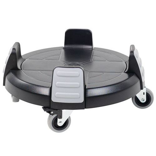 Sokkel met wielen voor ronde containers 85 l en 120 l - Manutan Expert Sokkel met wielen voor ronde containers 85 l en 120 l - Manutan Expert