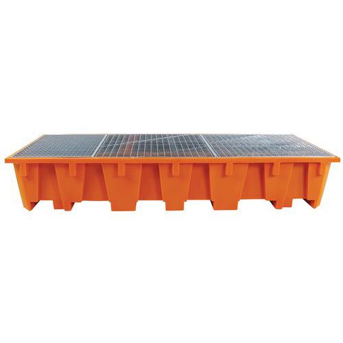 Opvangbak voor 3 IBC - 1650 l - Manutan Expert Opvangbak voor 3 IBC - 1650 l - Manutan Expert