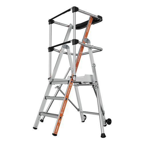 Werkplatform PIR PIRL Raptor met band - 2 tot 7 treden - Tubesca Comabi