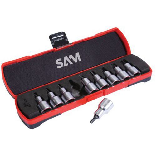 Schroevendraaierdop vorm Torx 9 delig - SAM Outillage Schroevendraaierdop vorm Torx 9 delig - SAM Outillage