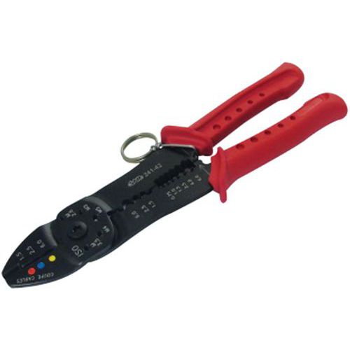 Pince a sertir cosses pre-isolees avec clip inox fme Pince a sertir cosses pre-isolees avec clip inox fme