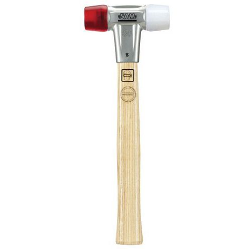 Moker met witte en rode acetaat bitten - SAM Outillage Moker met witte en rode acetaat bitten - SAM Outillage