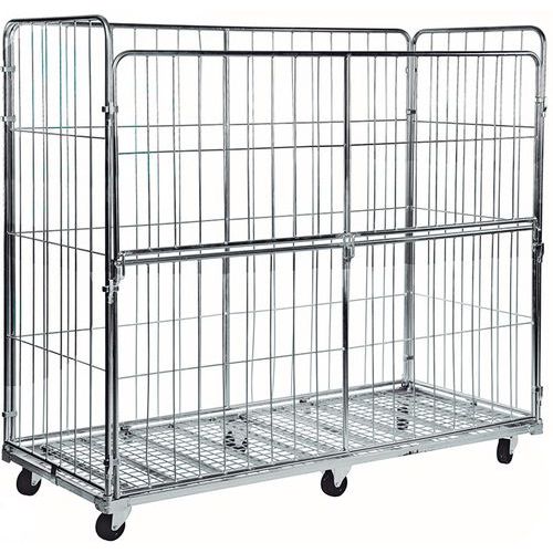 Antidiefstalrolcontainer Maxi, half open - Draagvermogen 400 kg Antidiefstalrolcontainer Maxi, half open - Draagvermogen 400 kg