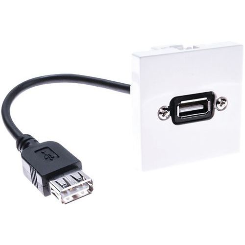 Wand aansluitpaneel USB A/A V-V 0.10M Wand aansluitpaneel USB A/A V-V 0.10M