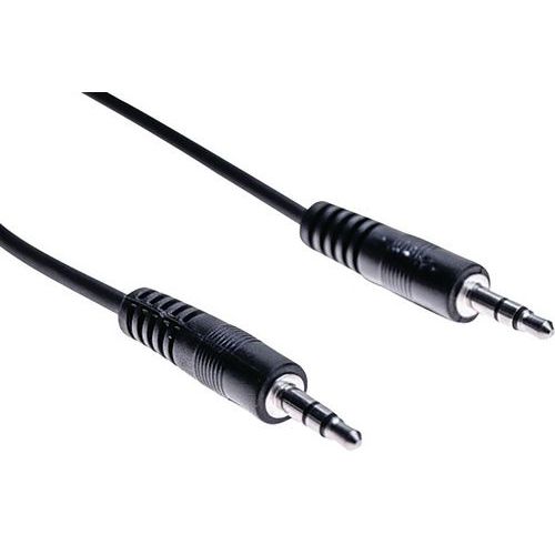 Stereokabel 3,5 mm jack zwart - 10 m Stereokabel 3,5 mm jack zwart - 10 m