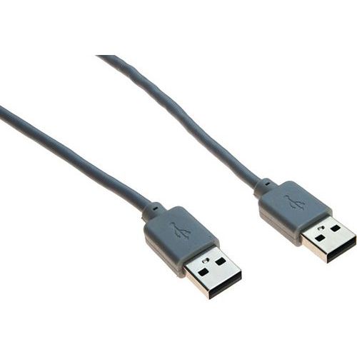 USB 2.0-kabel type A en A grijs - 5 m USB 2.0-kabel type A en A grijs - 5 m