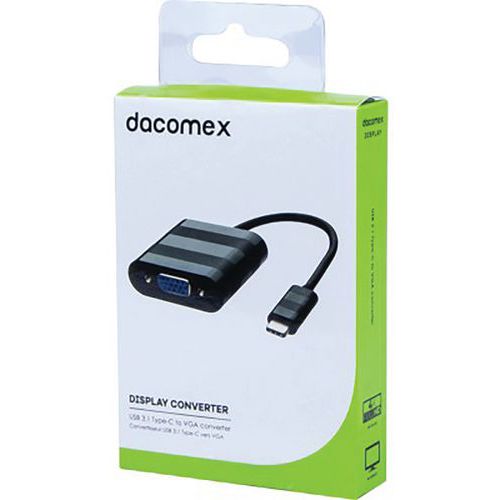 Convertisseur USB 3.1 Type-C vers VGA DACOMEX Convertisseur USB 3.1 Type-C vers VGA DACOMEX