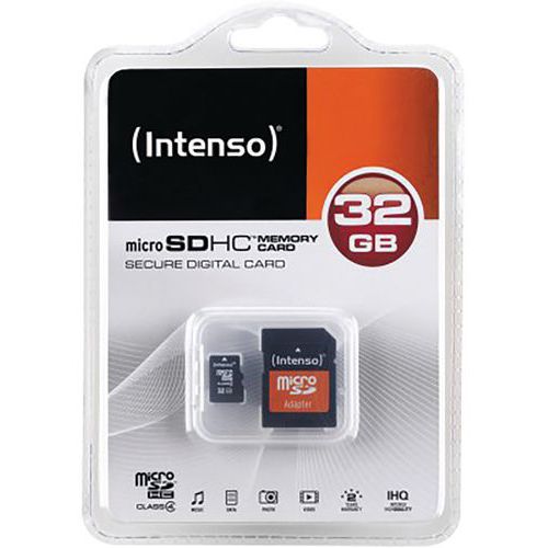 Carte MicroSDHC Class 4 - 32Go INTENSO Carte MicroSDHC Class 4 - 32Go INTENSO