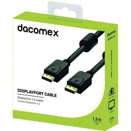 Kabel DisplayPort 1.2 - 1,5 m DACOMEX Kabel DisplayPort 1.2 - 1,5 m DACOMEX