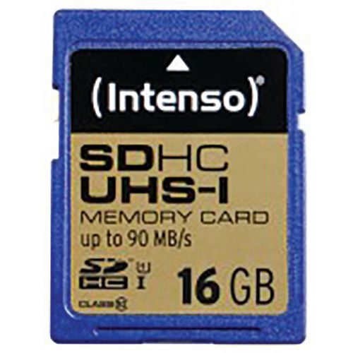 Kaart SDHC Professional UHS-I 32 GB klasse 10 - INTENSO Kaart SDHC Professional UHS-I 32 GB klasse 10 - INTENSO