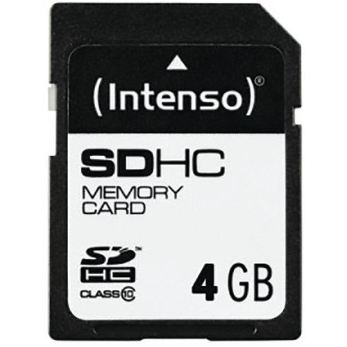 Kaart SDHC 4 GB klasse 10 - INTENSO Kaart SDHC 4 GB klasse 10 - INTENSO