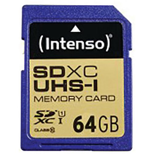 Carte SDHC UHS-I Class 10 - 64Go INTENSO Carte SDHC UHS-I Class 10 - 64Go INTENSO
