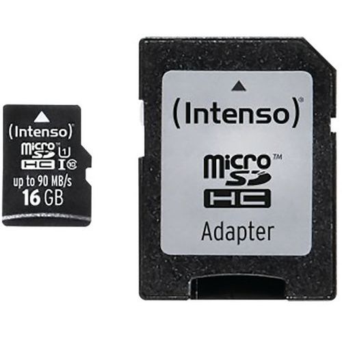 Carte MicroSDHC UHS-I Professional Class 10 - 16Go INTENSO Carte MicroSDHC UHS-I Professional Class 10 - 16Go INTENSO